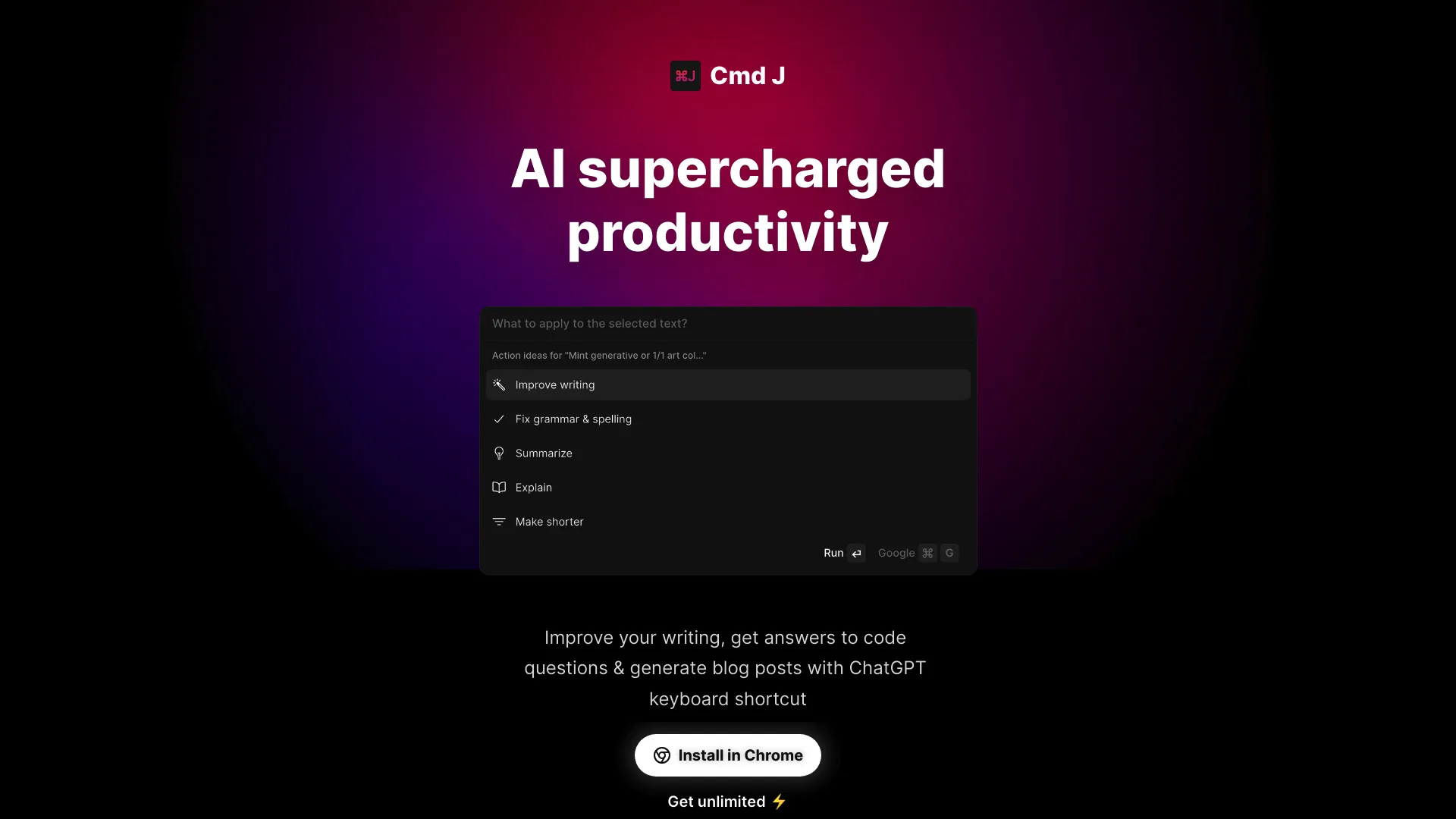 AI Enhanced Productivity Tool