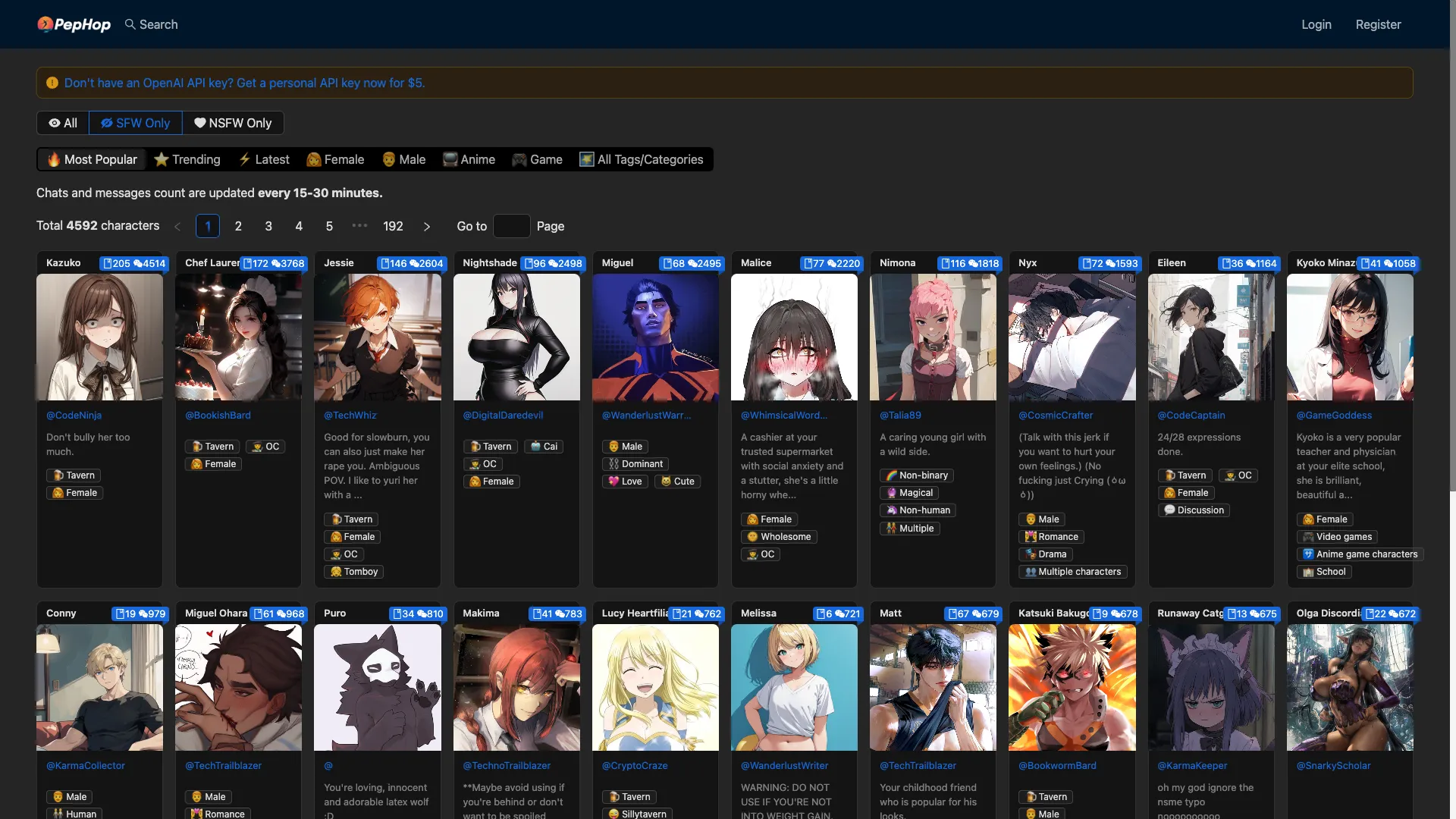 Chat With NSFW AI Characters - PepHop AI