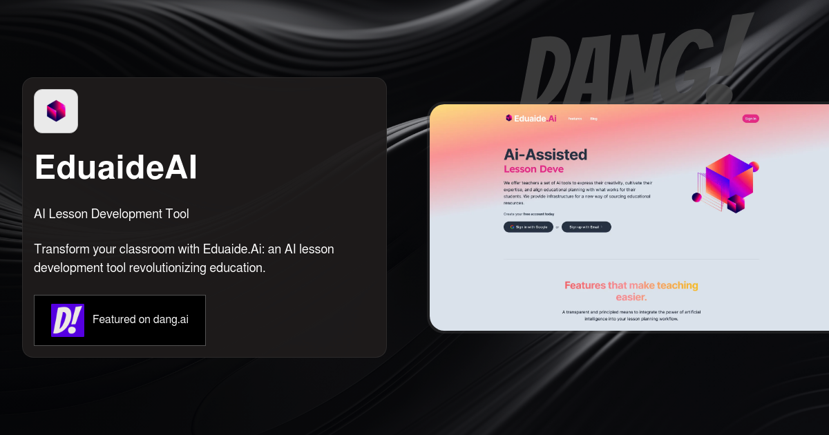 AI Lesson Development Tool Eduaide AI Lesson Development Tool Eduaide