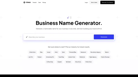 10Web Business Name Generator