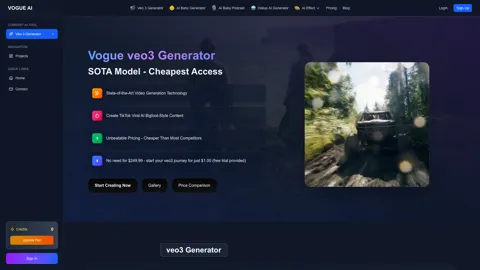 Vogue Veo 3 Generator