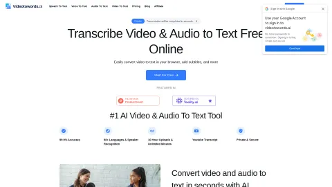 Videotowords