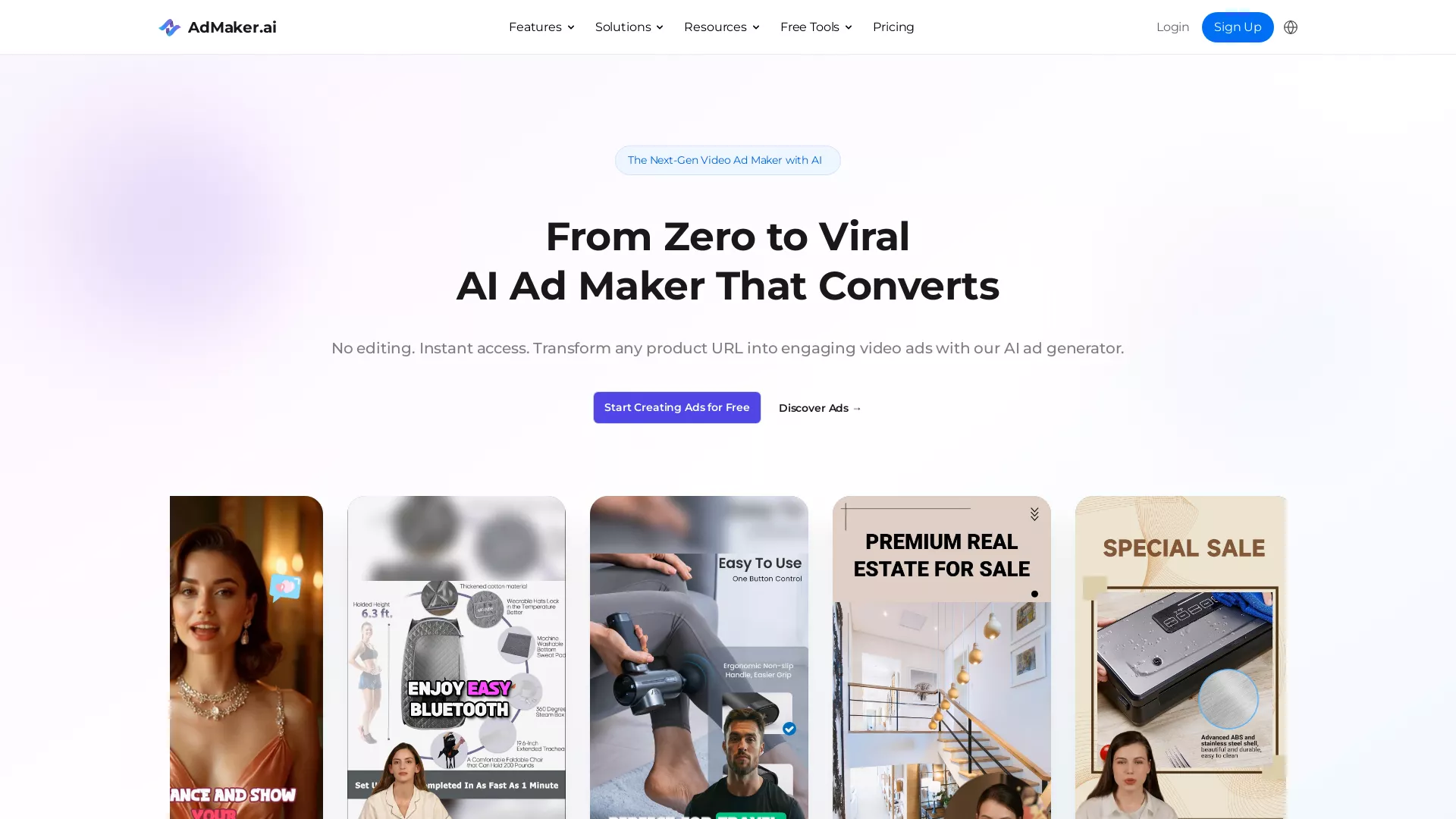 AI AD Maker - AI Ad Maker Website Screenshot