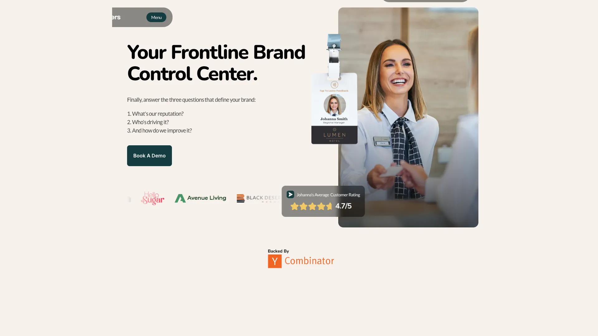 Cheers - AI Powered Reputation and Experience Management Website Screenshot