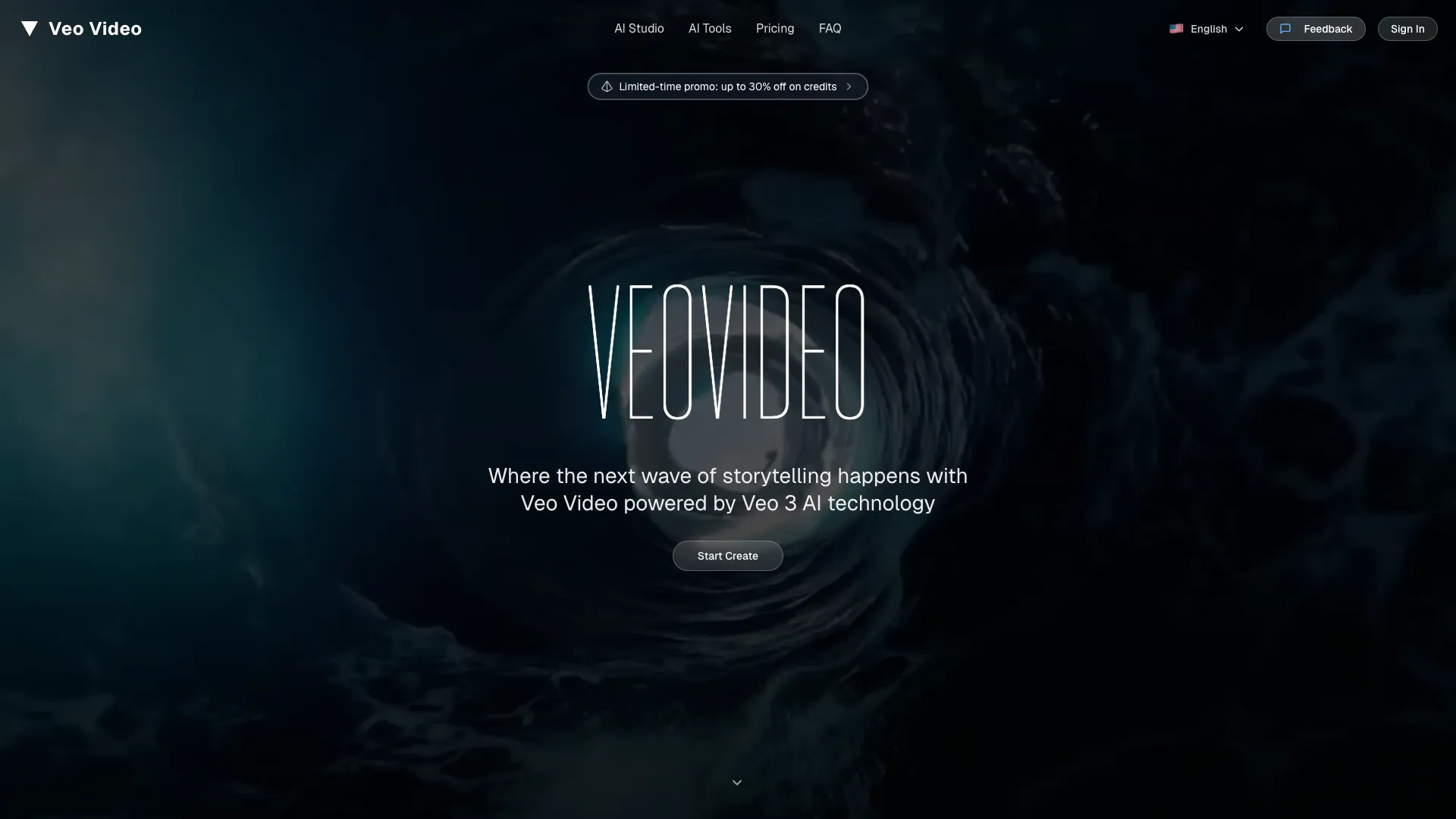 Veo Video - AI Video Content Creation Tool Website Screenshot