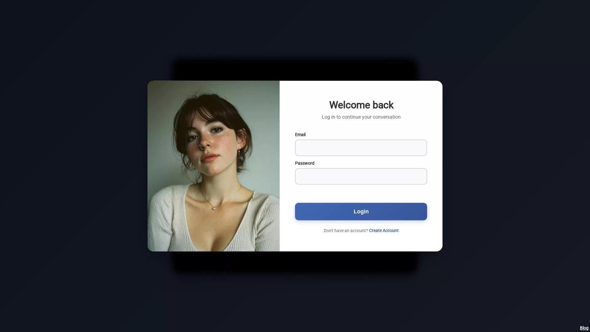 dmwithme - AI Companion Website Screenshot