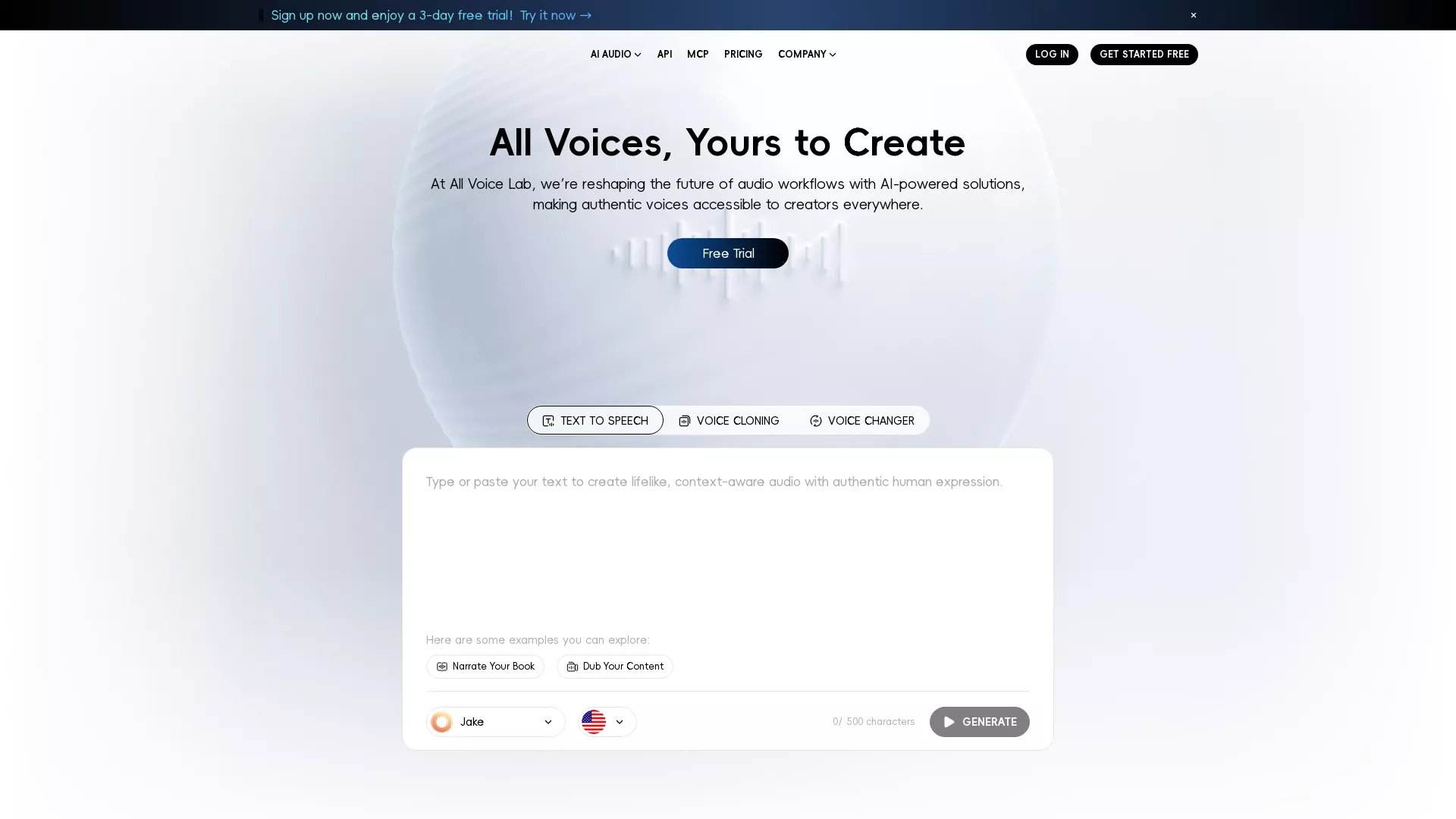 AllVoiceLab - AI Video Localization Website Screenshot