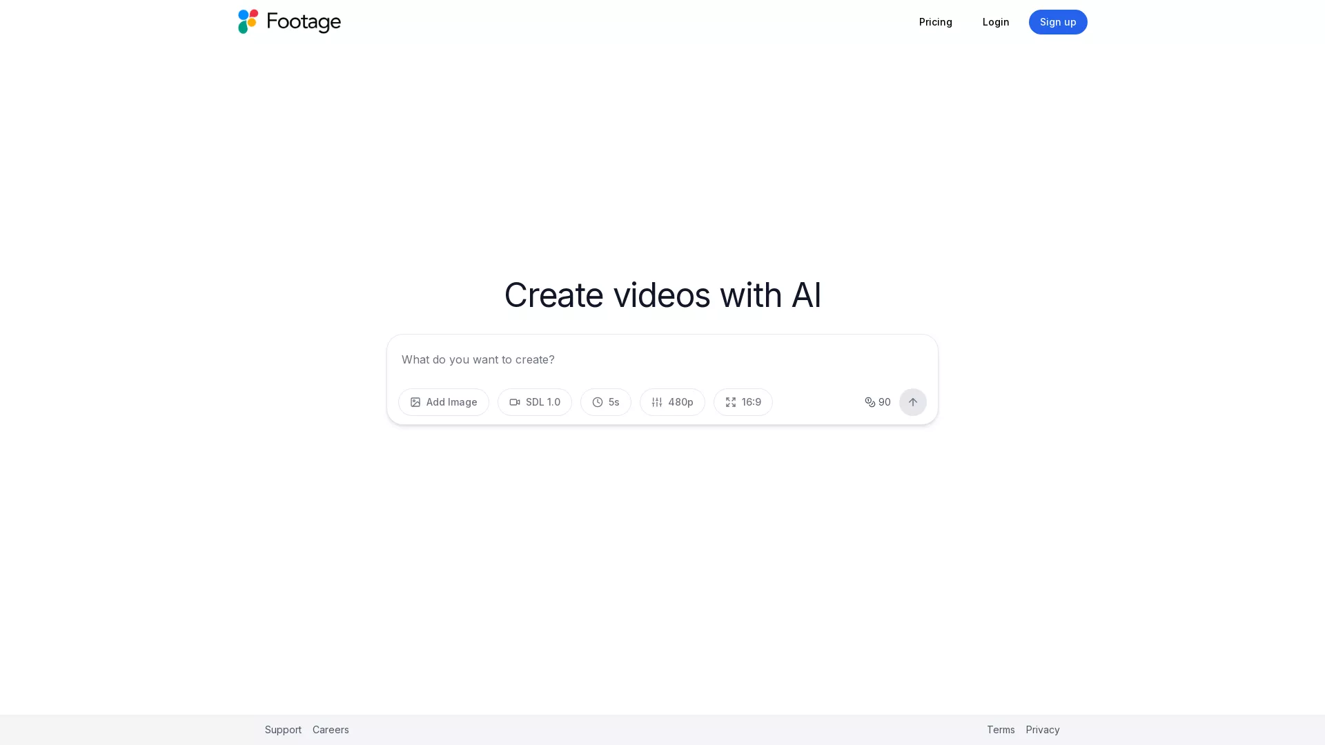 Footage - Video Creation AI Website Screenshot