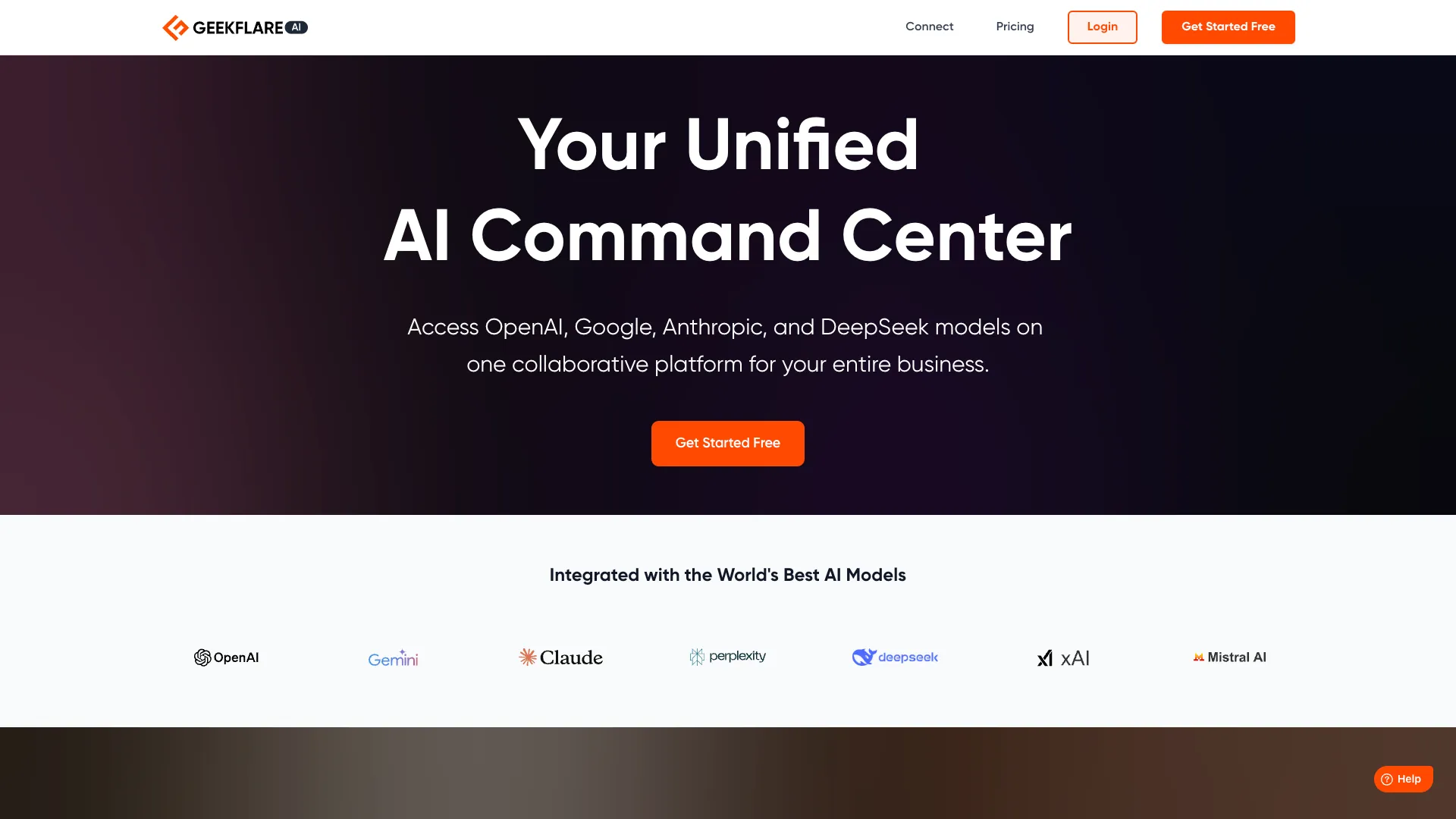 Geekflare AI - AI Business Platform Website Screenshot