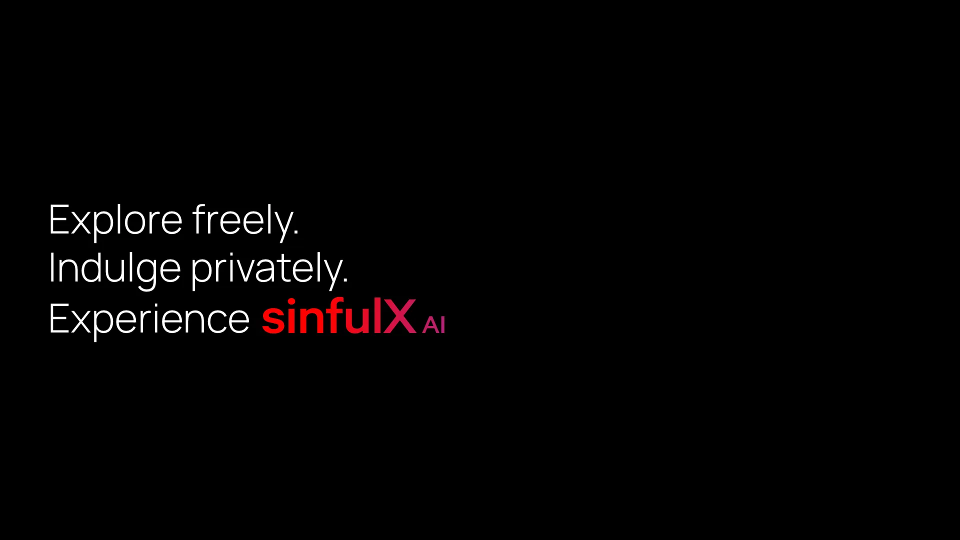 SinfulX AI - AI NSFW Image Generation Tool Website Screenshot