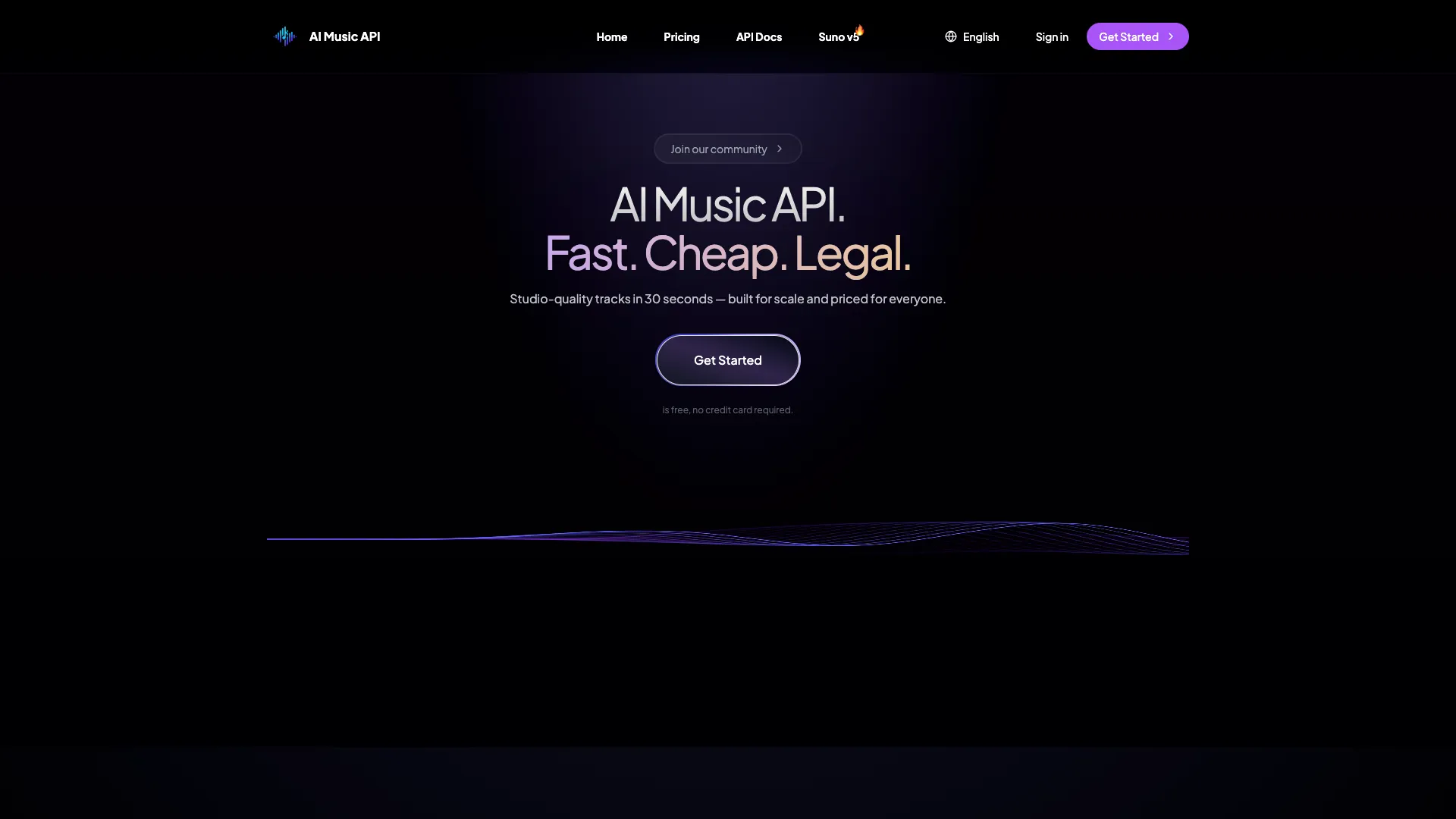 SunoApi - AIMusicGeneration Website Screenshot