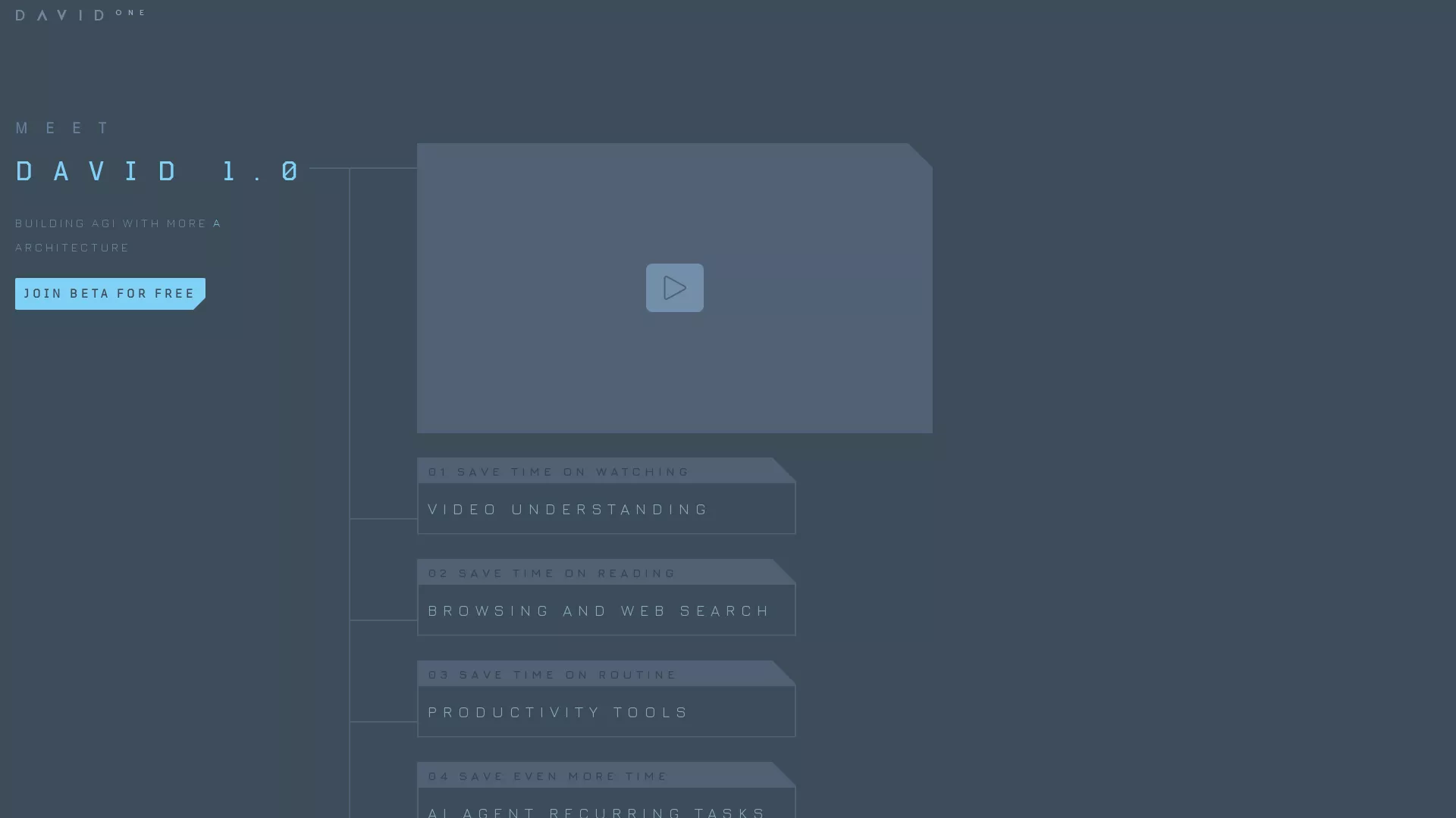 David One - AI assistant Website Screenshot