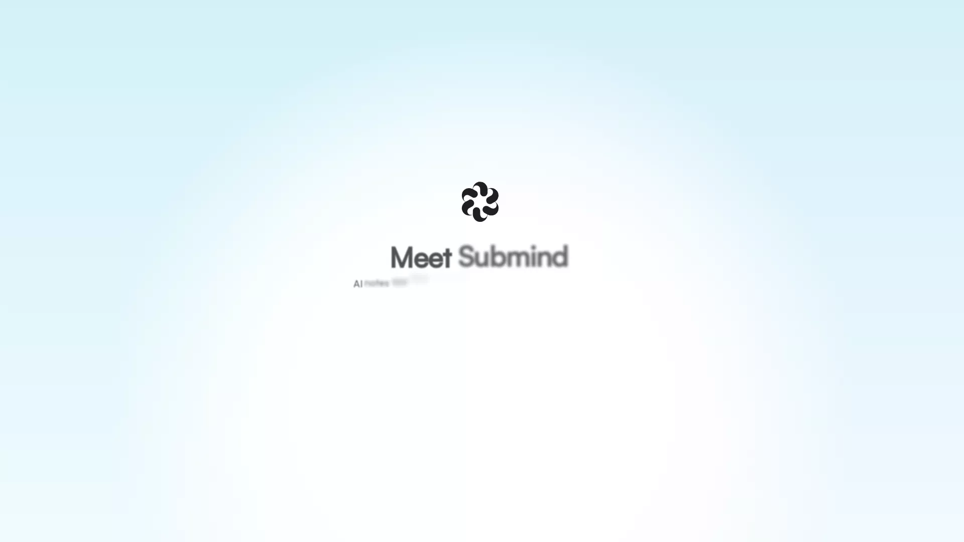 Submind - AI Private Notes App Website Screenshot