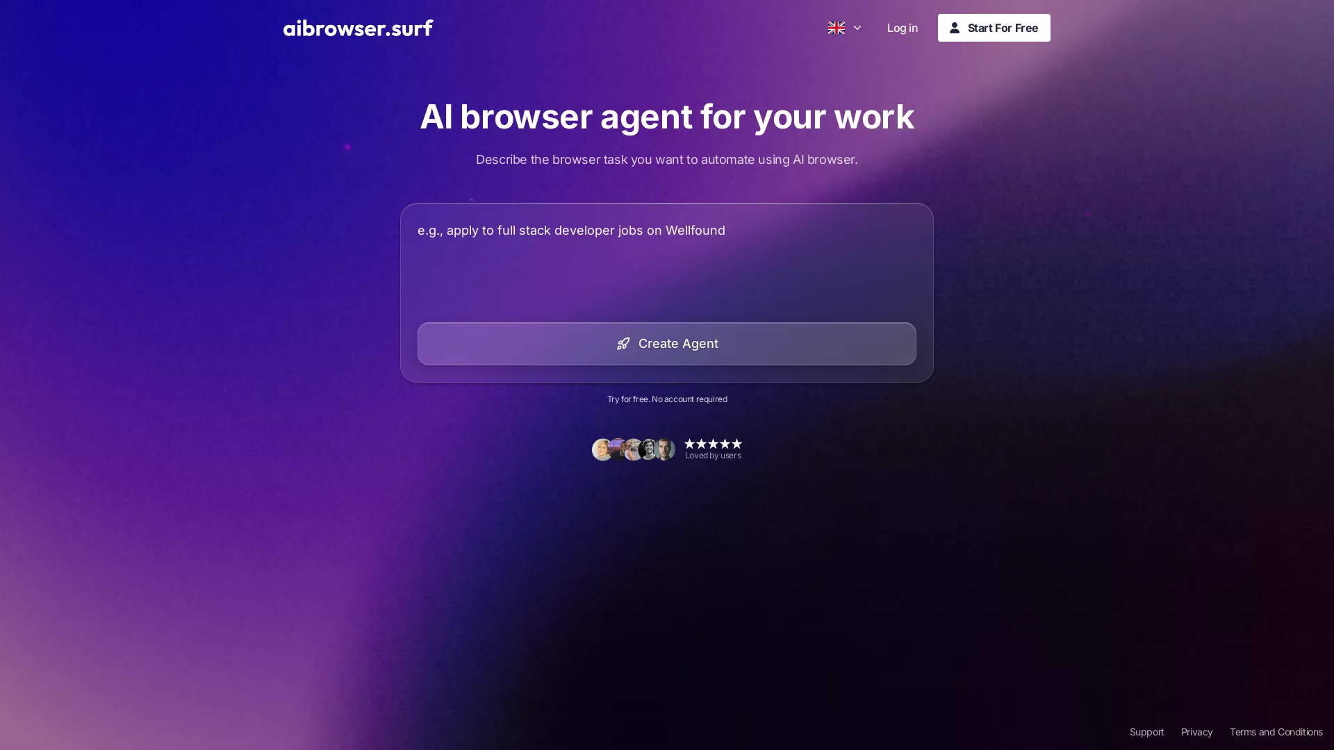 AlokKumar - AI Automation Tool Website Screenshot