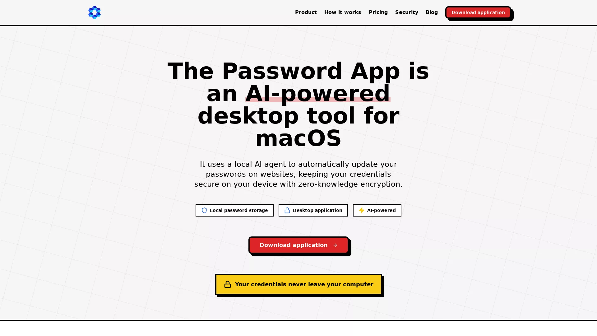 ThePasswordApp - Password Management Tool Website Screenshot
