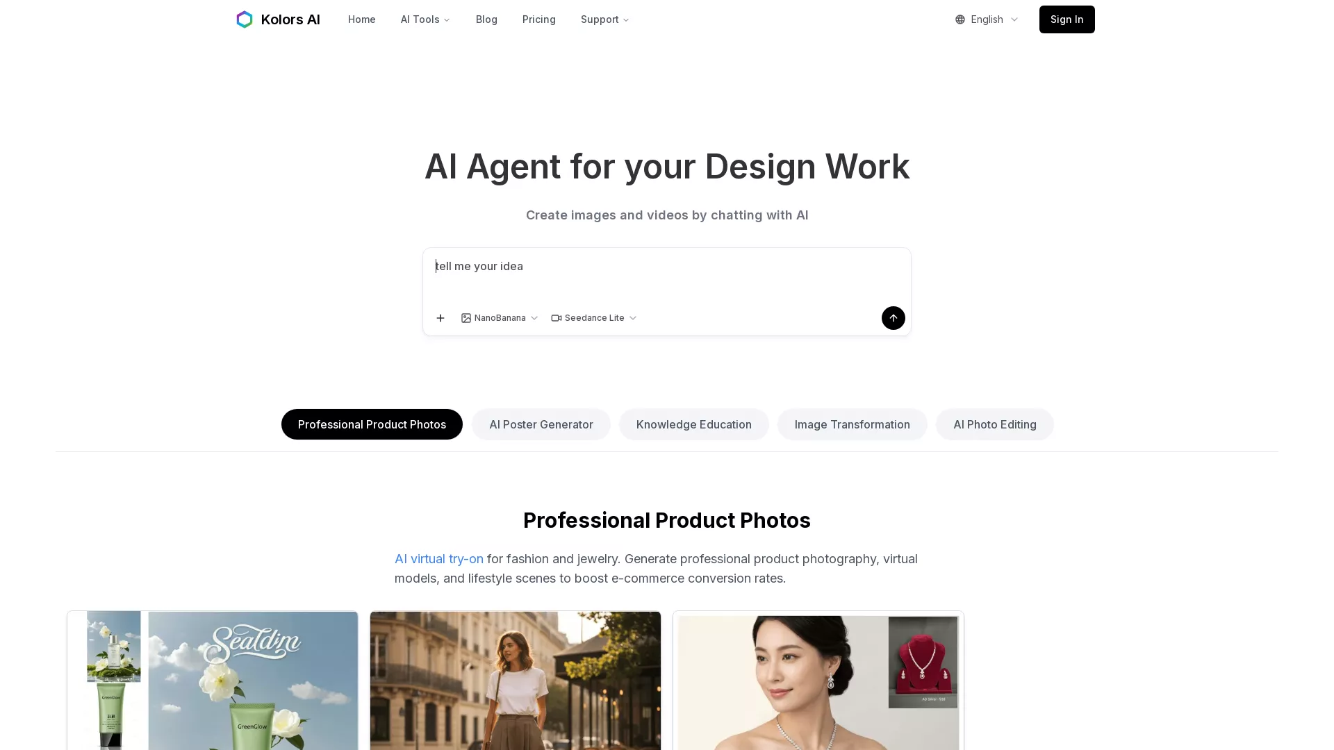 Kolors AI - kolors virtual try on Website Screenshot