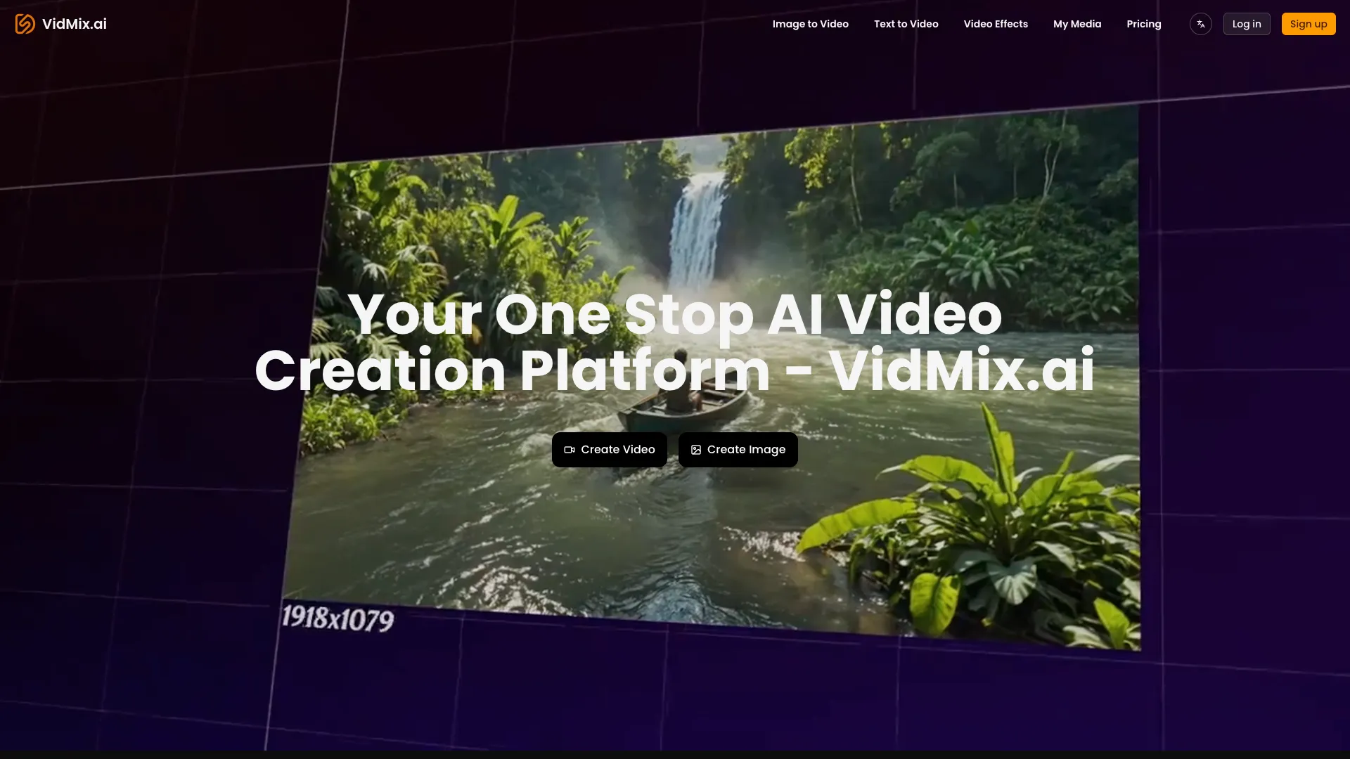 VidMixAI - AIVideoCreationPlatform Website Screenshot