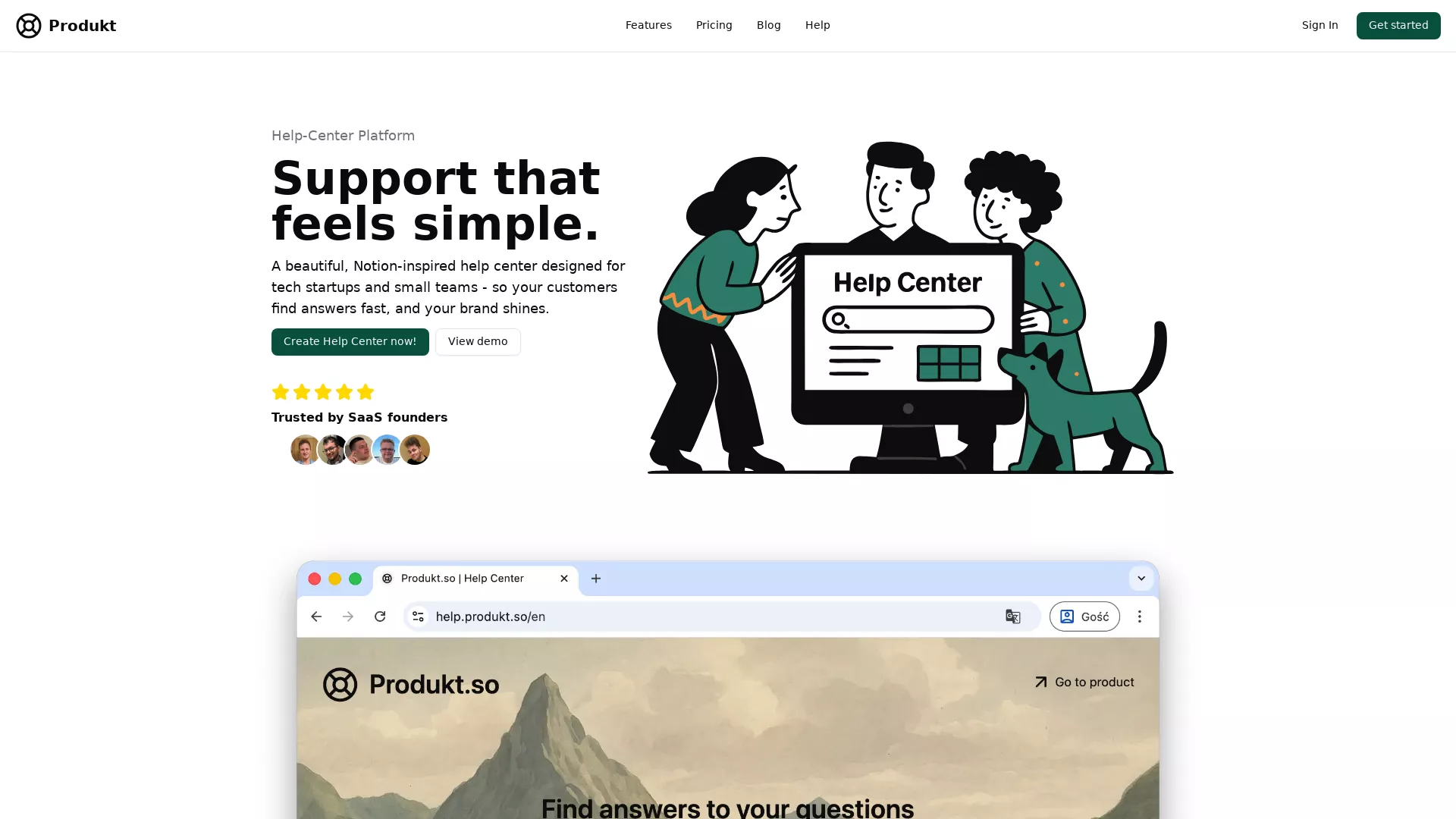 Produkt - AI Live Chat Tool For Websites Website Screenshot