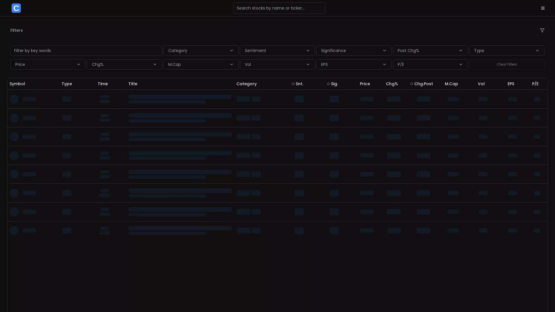 Catalist - AI Financial Intelligence Tool Website Screenshot