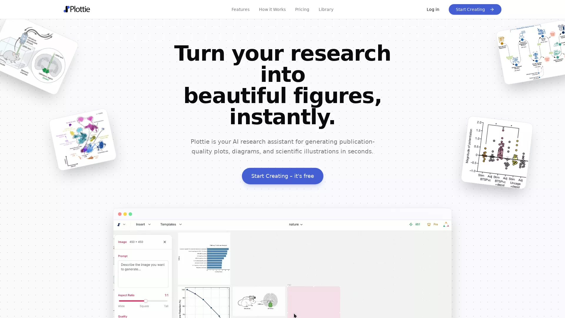 Plottie - ScientificFigureGenerator Website Screenshot