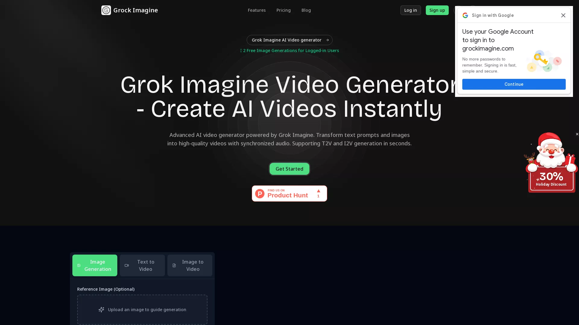 Grock Imagine AI - AI Text to video、AI Image to video、AI Text to Image、Image to Image AI Website Screenshot