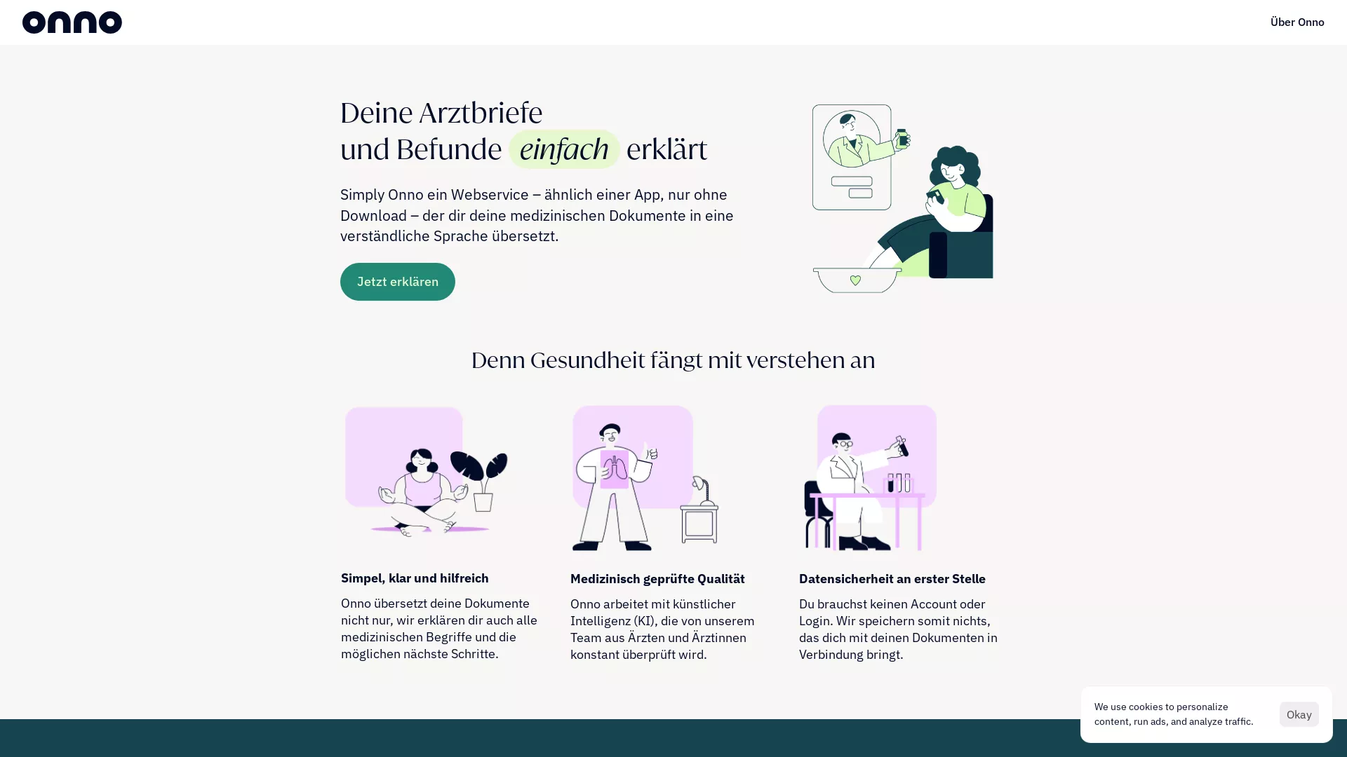Simply Onno - Healthcare Guide Website Screenshot