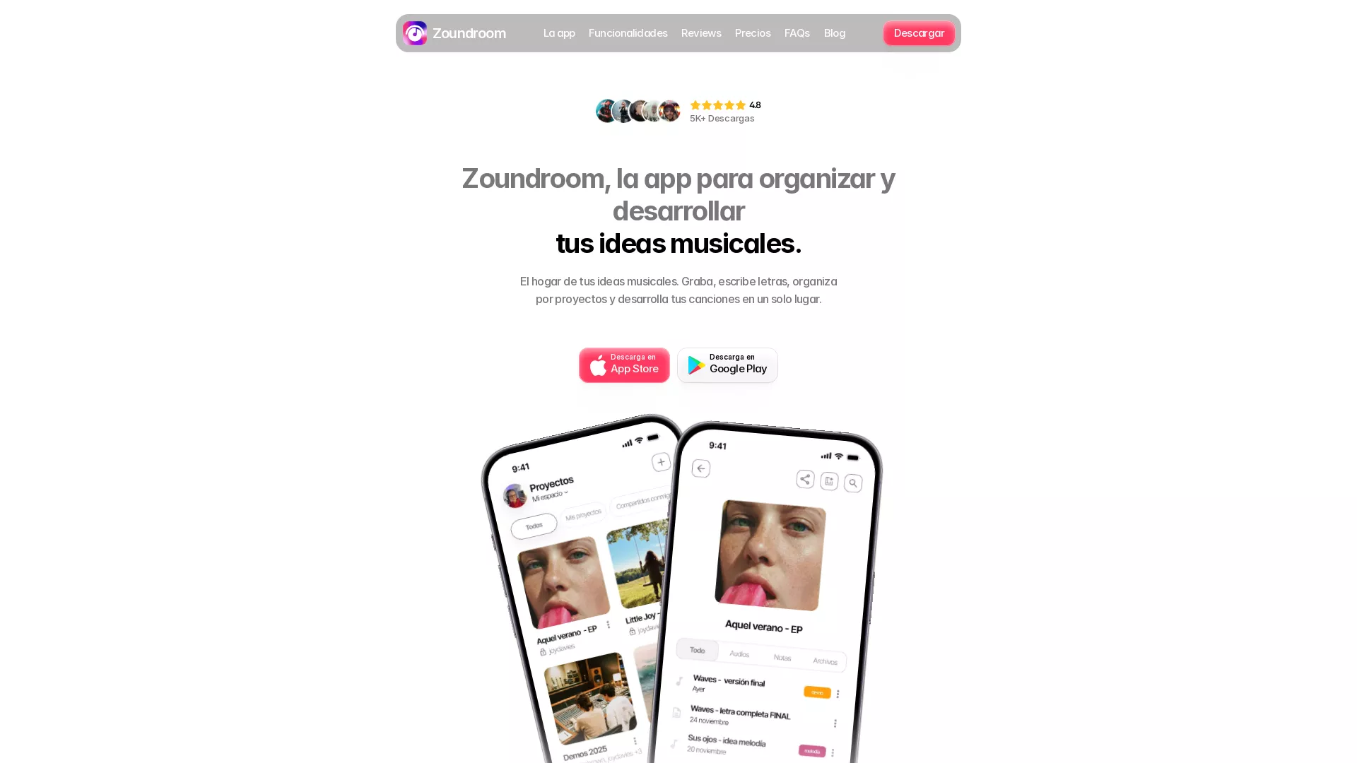 Zoundroom - AIMusicCompositionTool Website Screenshot