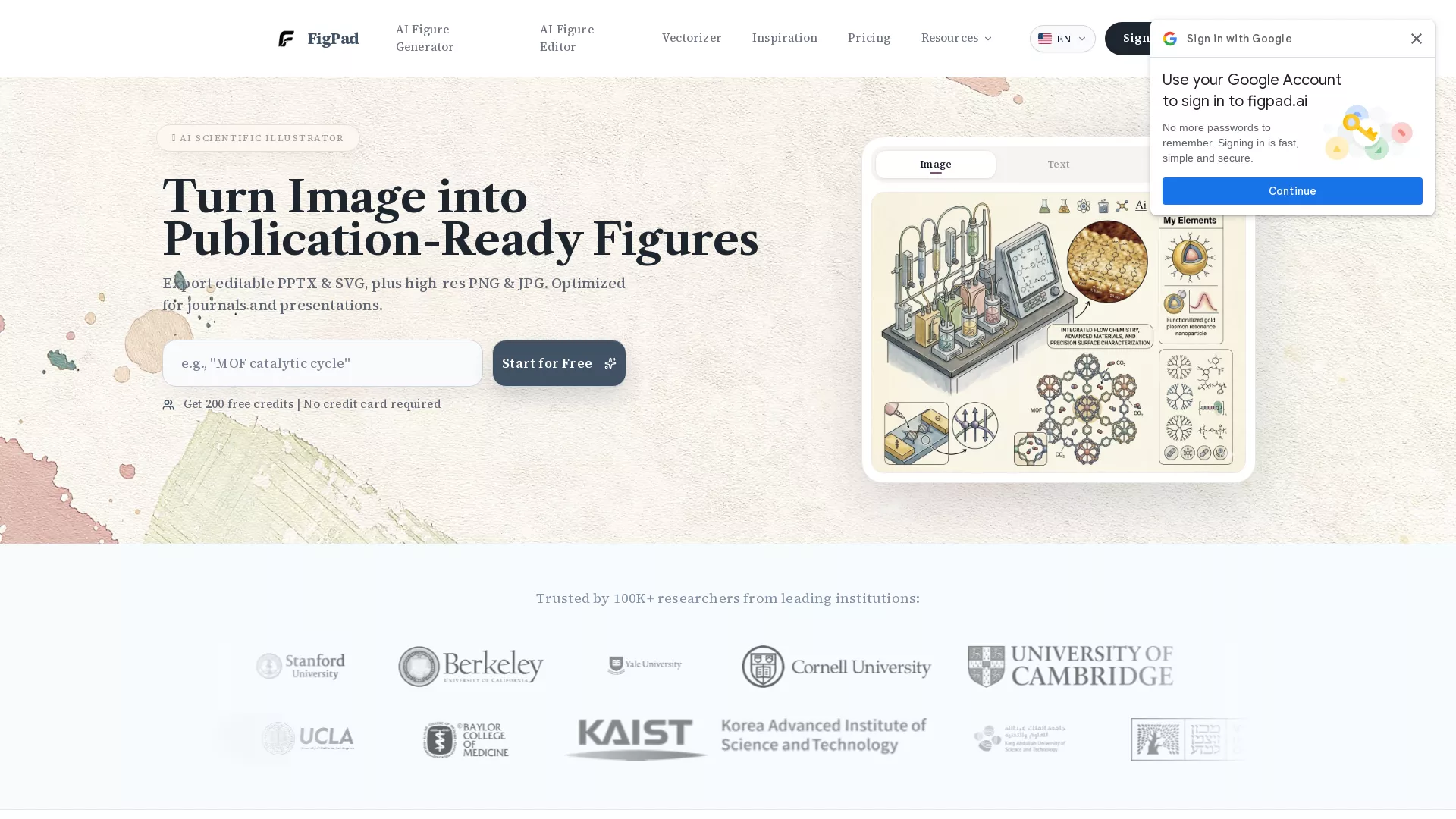 FigPad AI - AI科研绘图工具 Website Screenshot