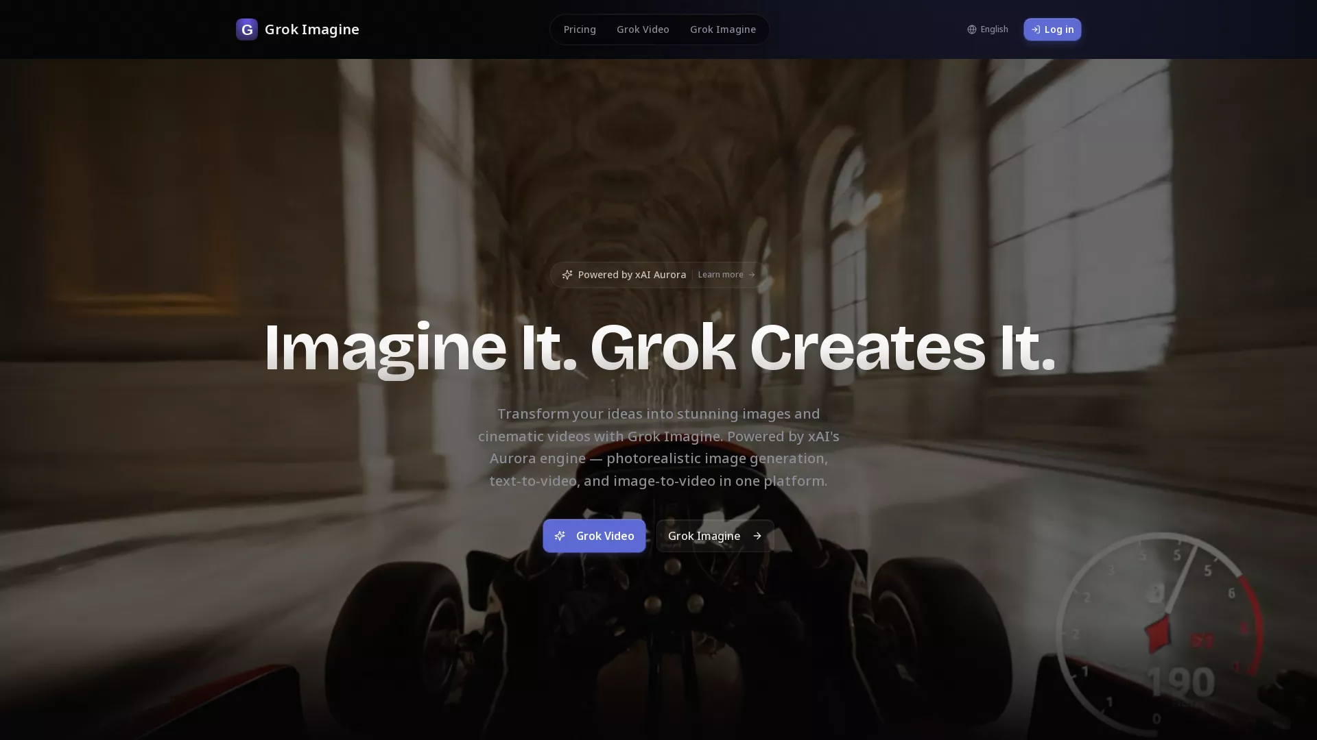 Grok  imagine - AI Video Tool Website Screenshot