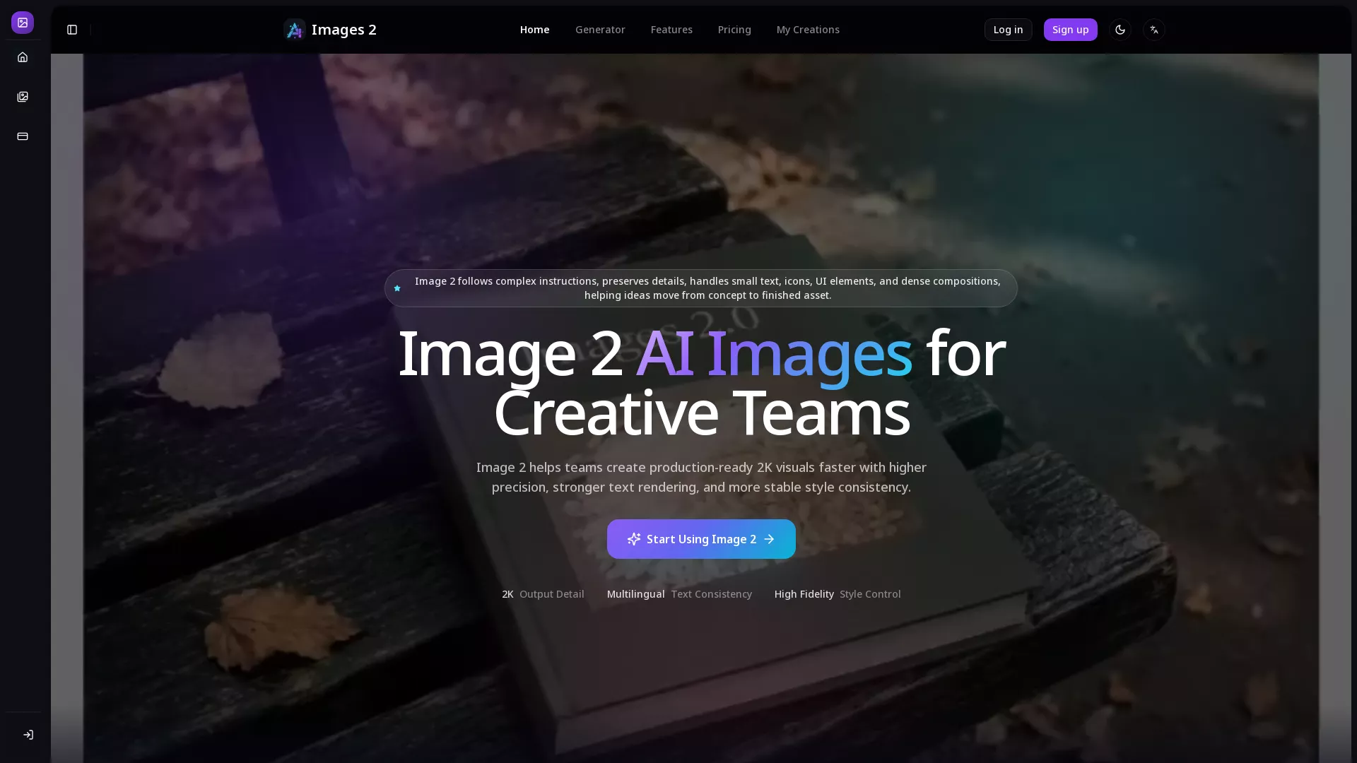 Image 2 - AI Image Generation Tool Website Screenshot