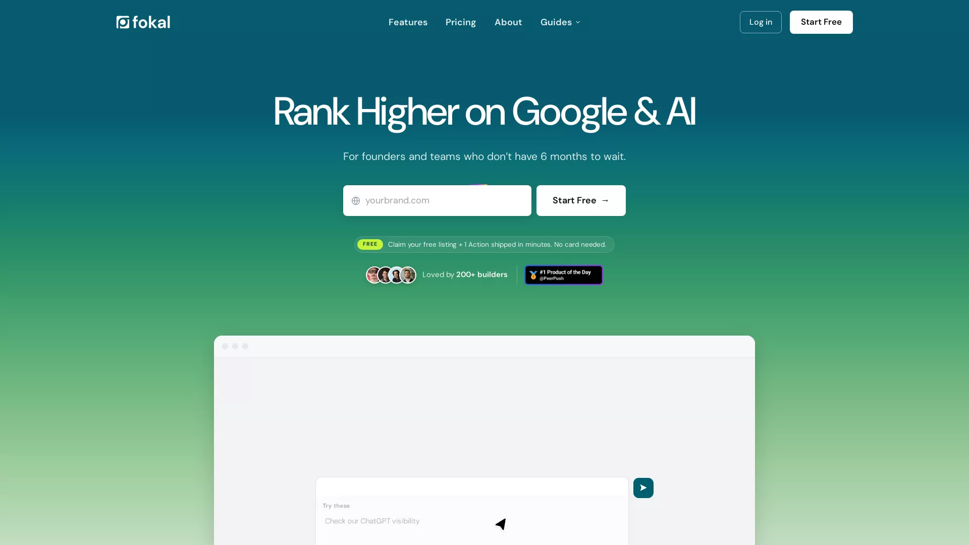 Fokal - SEO & GEO Website Screenshot