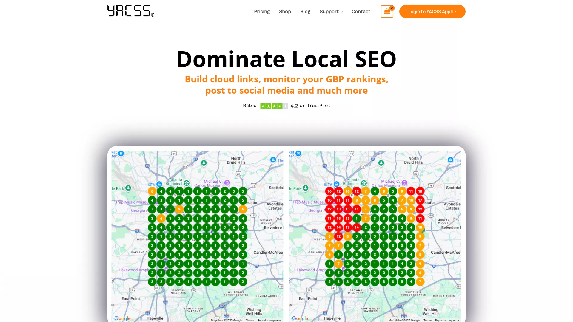 YACSS - AI website builder Website Screenshot
