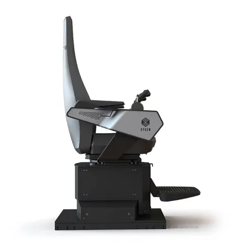 Steer Remote control station – side view of ergonomic operator seat