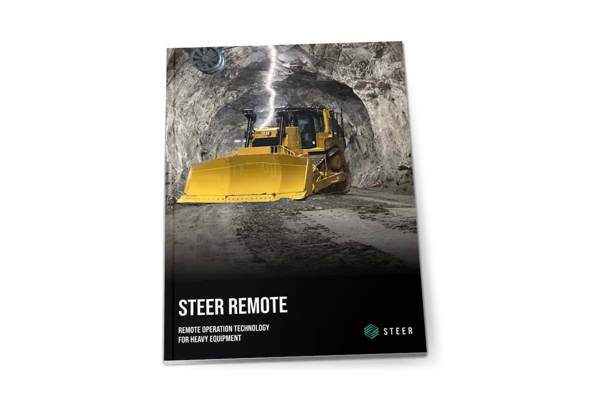 Steer Remote control interface with multiple live video feeds for remote heavy machinery operation