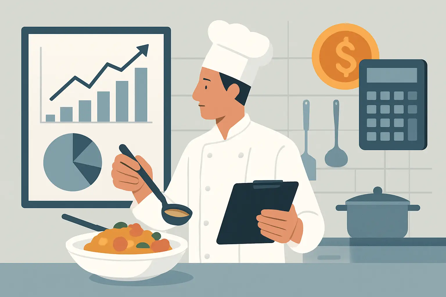 餐廳食譜成本計算：將毛利精算至每一勺