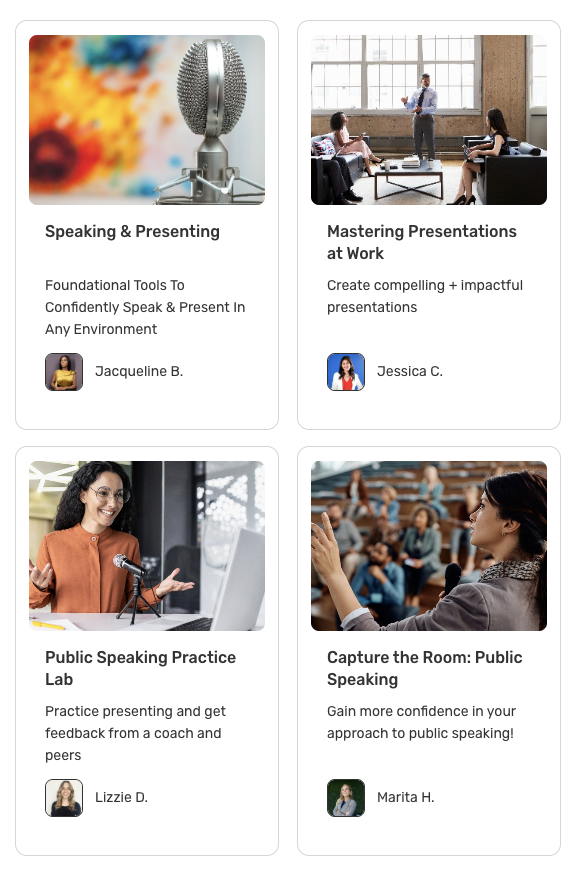 From a behind-the-shoulder view, a person holds a laptop displaying a dynamic video conference with multiple, diverse participants—showcasing the Electives library packed with live, interactive, and fresh classes.