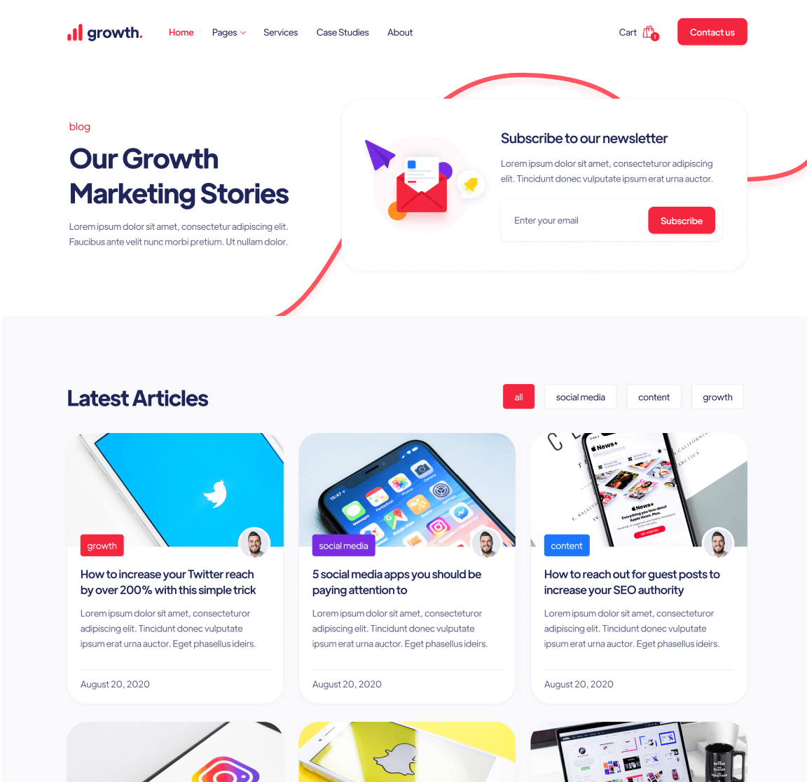 Blog - Growth Webflow Template