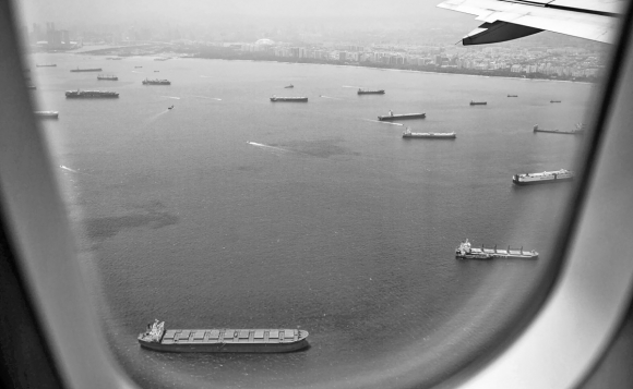 laden oil tankers