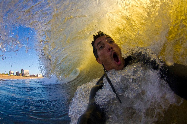 shorebreak selfie