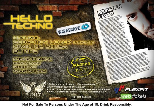 Wavescape invites everyone who attends our screening on Clifton 4th Beach to Trinity after the movie. Get R20 off the R80 entrance fee and come party with us!