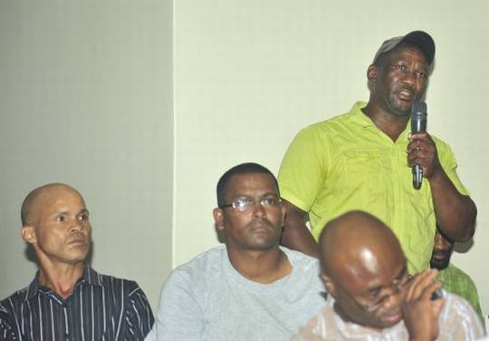 A Member of the local community speaks out his concerns