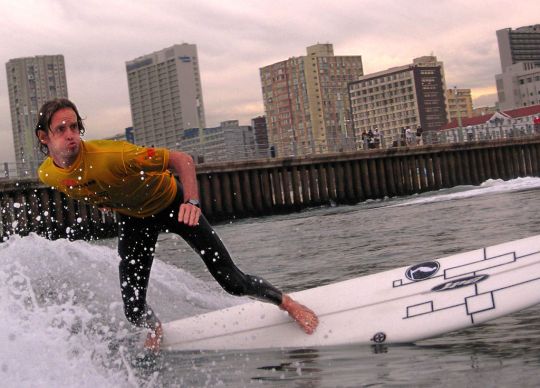 Brad Trickett, who won his Masters heat.