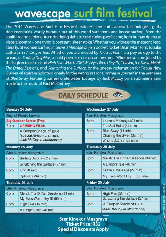 Wavescapes-Durban-Schedule