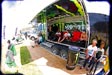 Chillaxing in the Monster trailer. Photo: Patterson/Billabong. 