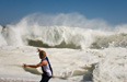 Storm swell at the shorey round the corner from ebay. Photo: Peter Lambert