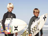 Yesteryear we saw Occy vs Curren, currently its Mick vs Joel, could tomorrow be Jordy vs Ethan. Photo: Richard Johnson