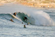 Dave Richards about to be burned, hey its still part of Long Beach, so when in Rome I guess. Photo: Alan Robb