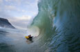James Mason scoops into a late afternoon glassy bowl. Date: 26 October 2009. Photo: Peter Lambert