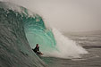 Wade Harrison pulls in. Check the fullstop. Eish! Photo: Peter Lambert