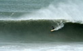 Derek Hynd FINLESS board in 12 foot JBay. Photo: Daryn Sinclair